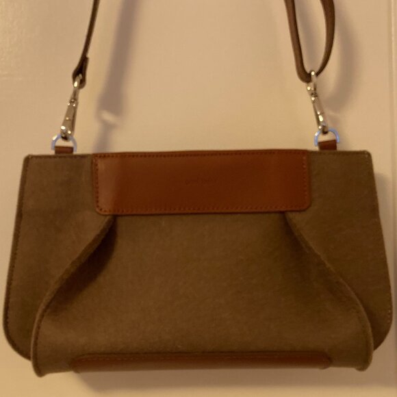 Graf Lantz Merino wool pleated shoulder bag or clutch - Picture 1 of 10